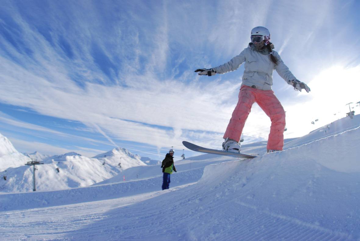Lo snowboard sulle piste di Livigno